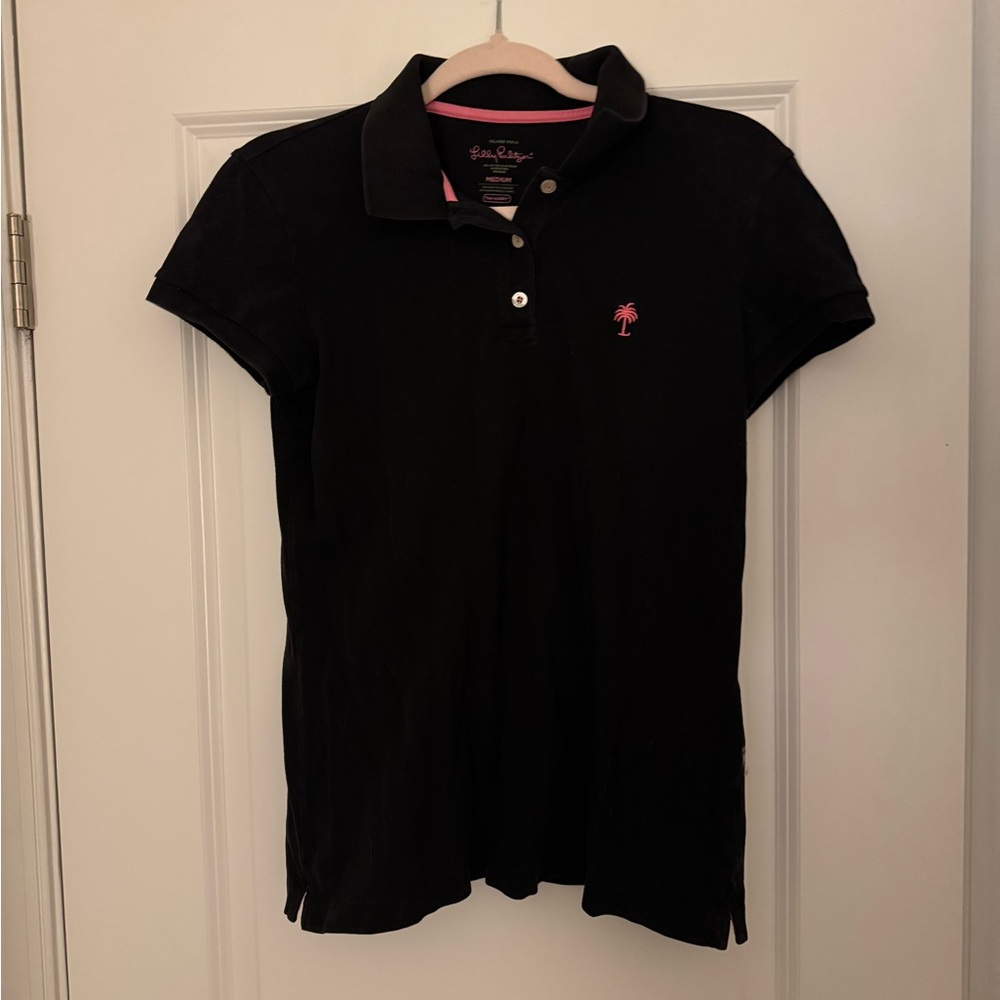 Lilly Pulitzer black polo size M